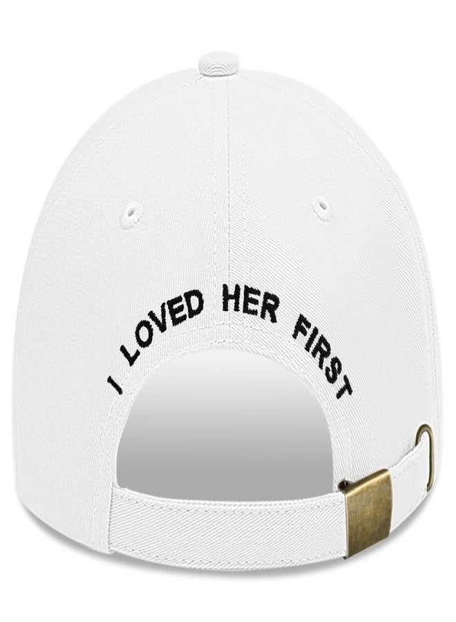 Tmsek Mother of The Bride Gifts Mama Hat, Wedding Gifts for Mom from Bride Daughter, I Loved Her First Adjustable Baseball Cap (Mother) - Image 2